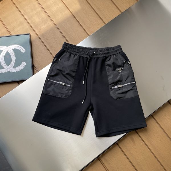 Luxury Prada Shorts Black Nylon Logo Luxury