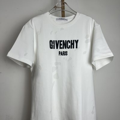 Best Selling Givenchy Short Sleeves White Cotton Print Collection