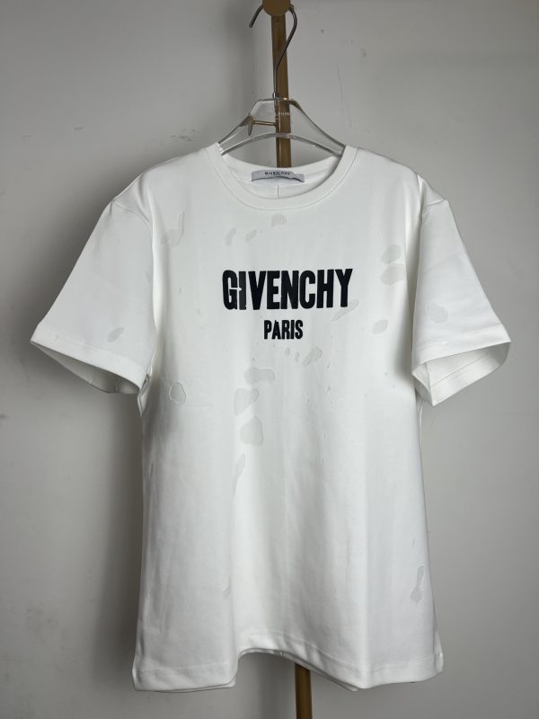 Best Selling Givenchy Short Sleeves White Cotton Print Collection