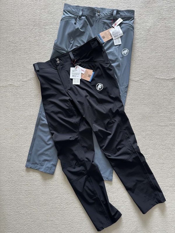 High Quality Mammut Trousers Black Nylon Breathable Style