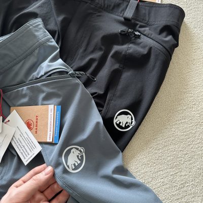 Luxury Mammut Trousers Black Nylon Breathable Luxury