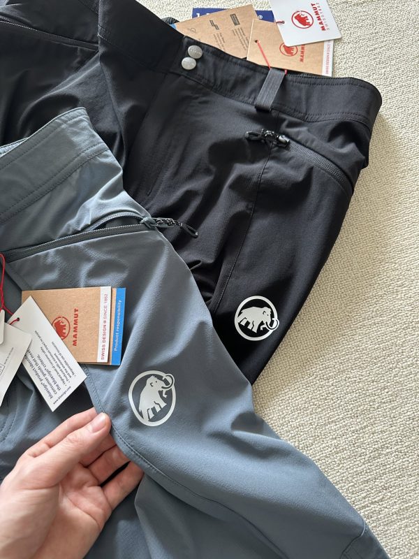 Luxury Mammut Trousers Black Nylon Breathable Luxury