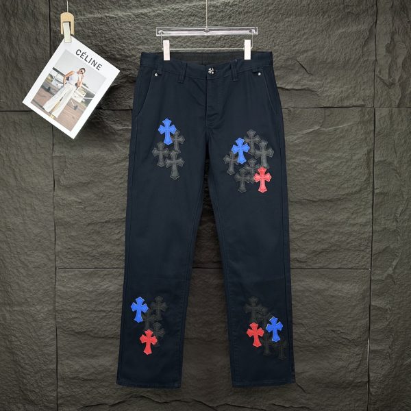 High Quality Chrome Hearts Jeans Black Washed Collection