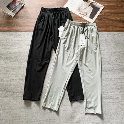 Luxury Lululemon Trousers Black Nylon Print Style