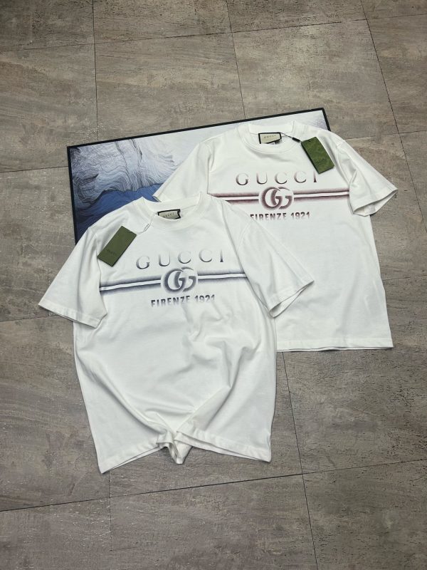 High Quality Gucci Short Sleeves Black Cotton Breathable Style