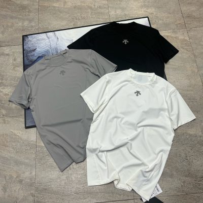 Luxury Descente Short Sleeves Black Breathable Luxury