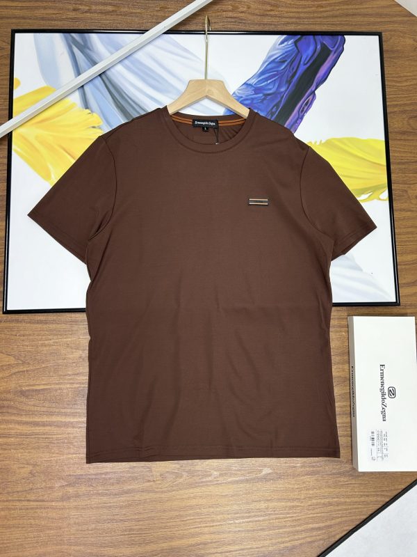 Premium Quality Zegna Short Sleeves White Leather Luxury