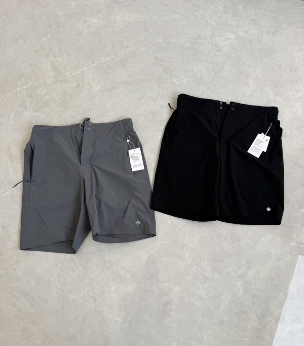 Premium Lululemon Shorts Black Nylon Breathable Luxury
