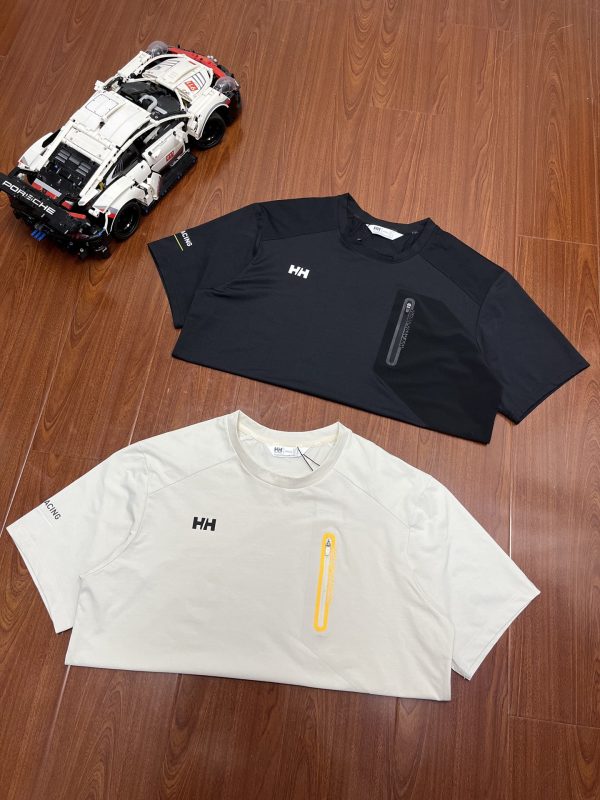 High Quality Helly Hansen Short Sleeves Black Cotton Breathable Style