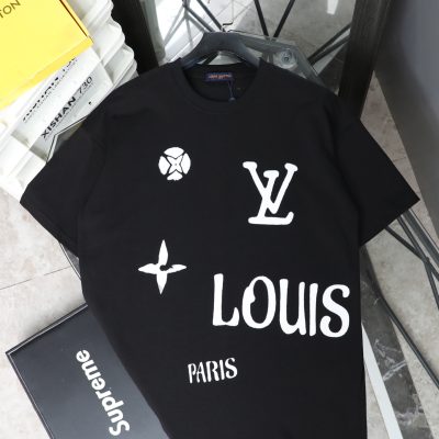 Premium Quality Louis Vuitton Short-Sleeved Shirt White Leather Classic Luxury