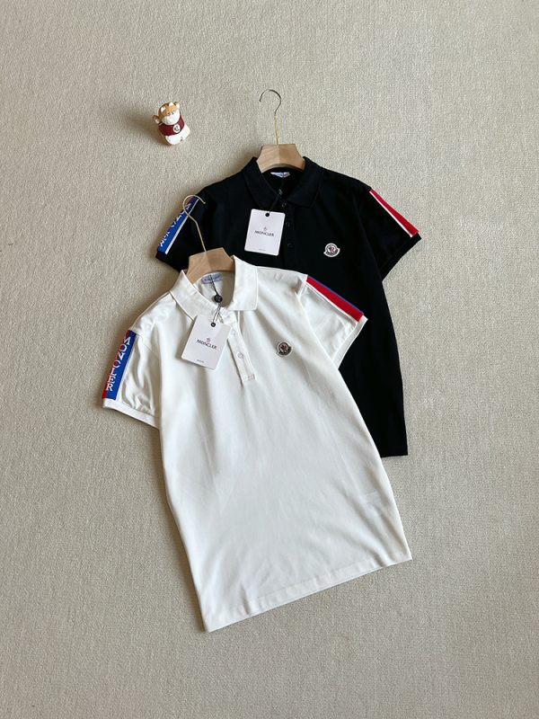 Best Selling Moncler Polo Shirt Black Logo Collection