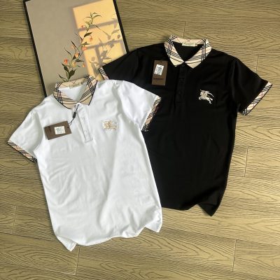 Premium Quality Burberry Short-Sleeved White Cotton Logo Collection