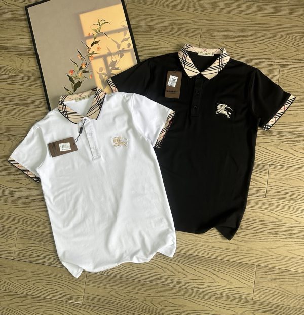 Premium Quality Burberry Short-Sleeved White Cotton Logo Collection