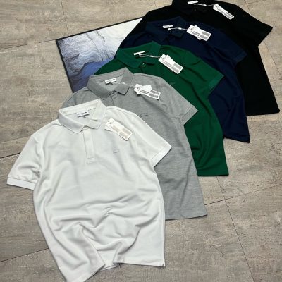 High Quality Lacoste Short-Sleeved Shirts Multicolor Casual Style
