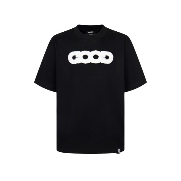 Luxury Earth Short Sleeves Black Jacquard Style