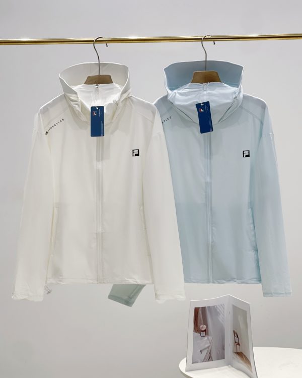 High Quality Fila Jackets Cream Silk Breathable Style