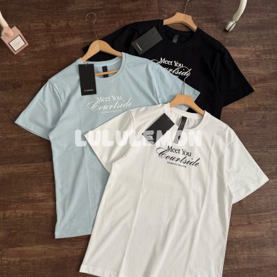 Luxury Lululemon Short Sleeves Black Cotton Sporty Collection