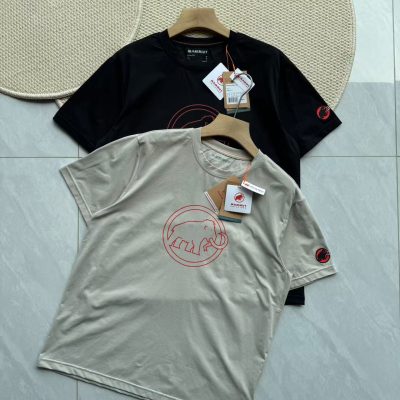 Luxury Mammut Short Sleeves Khaki Cotton Print Collection