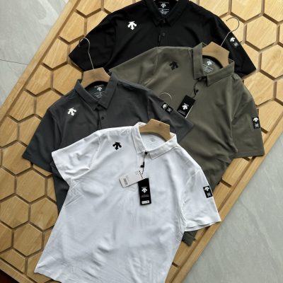 Premium Descente Short-Sleeved Black Breathable Collection