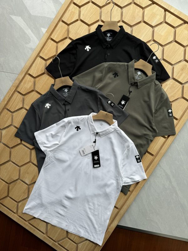 Premium Descente Short-Sleeved Black Breathable Collection
