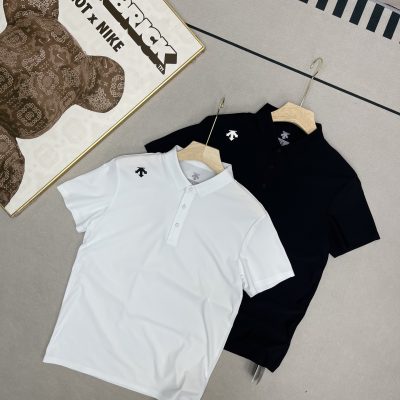 Luxury Descente Short-Sleeved Black Silk Elegant Collection