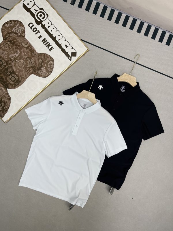 Luxury Descente Short-Sleeved Black Silk Elegant Collection