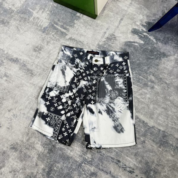 High Quality Louis Vuitton Shorts Denim Breathable Style
