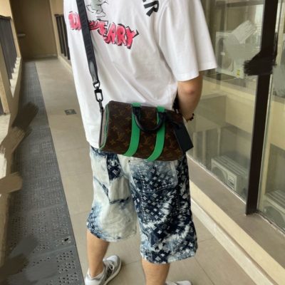 Luxury Louis Vuitton Shorts Denim Breathable Style
