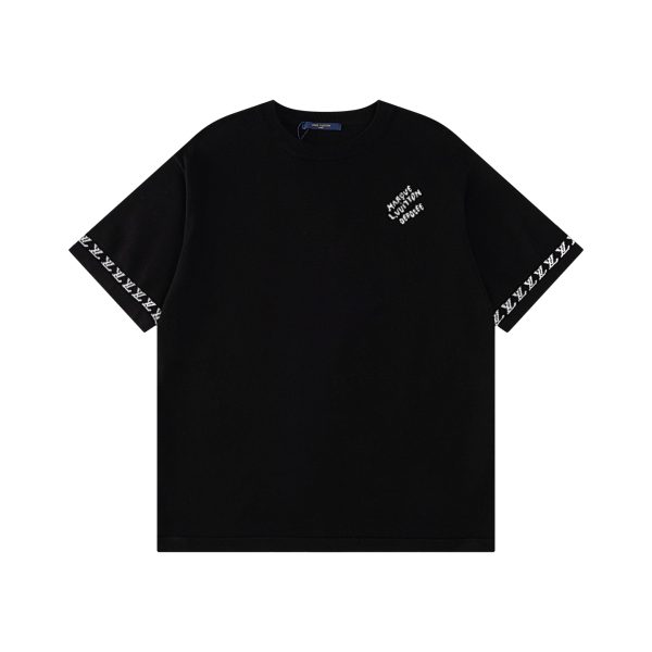 Luxury Louis Vuitton Short Sleeves Cotton Logo Luxury