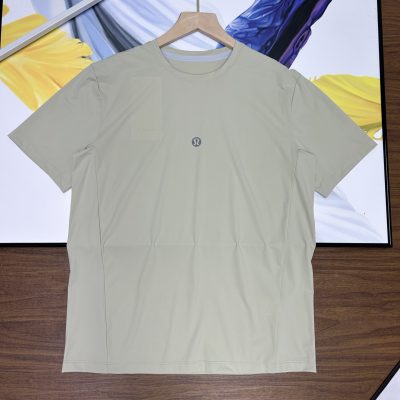 Premium Quality Lululemon Short Sleeves Black Silk Casual Collection