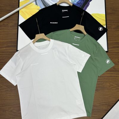 Best Selling Mammut Short Sleeves White Cotton Logo Luxury