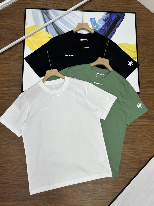 Best Selling Mammut Short Sleeves White Cotton Logo Luxury