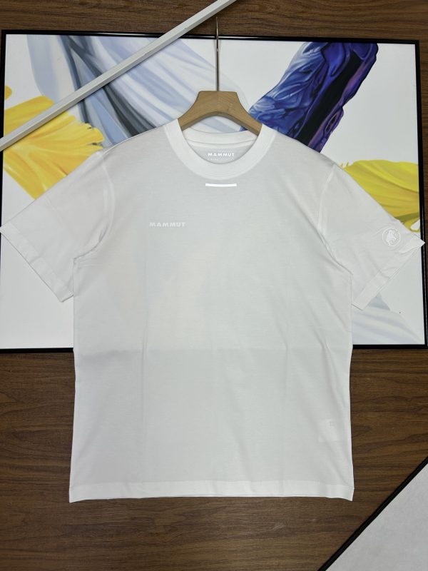 Best Selling Mammut Short Sleeves White Cotton Logo Style