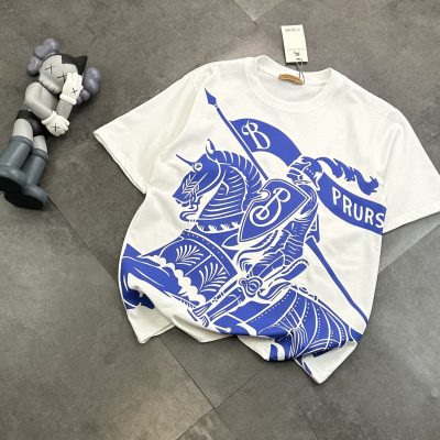 Premium Quality Burberry Short Sleeves Cotton Print Style