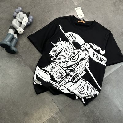 Premium Burberry Short Sleeves Cotton Print Style