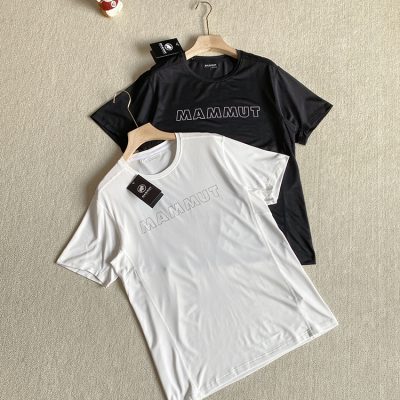 Best Selling Mammut Short Sleeves Black Polyester Logo Collection