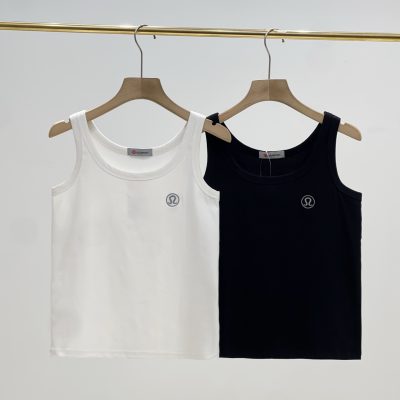Luxury Lululemon Sleeveless Black Cotton Embroidered Collection
