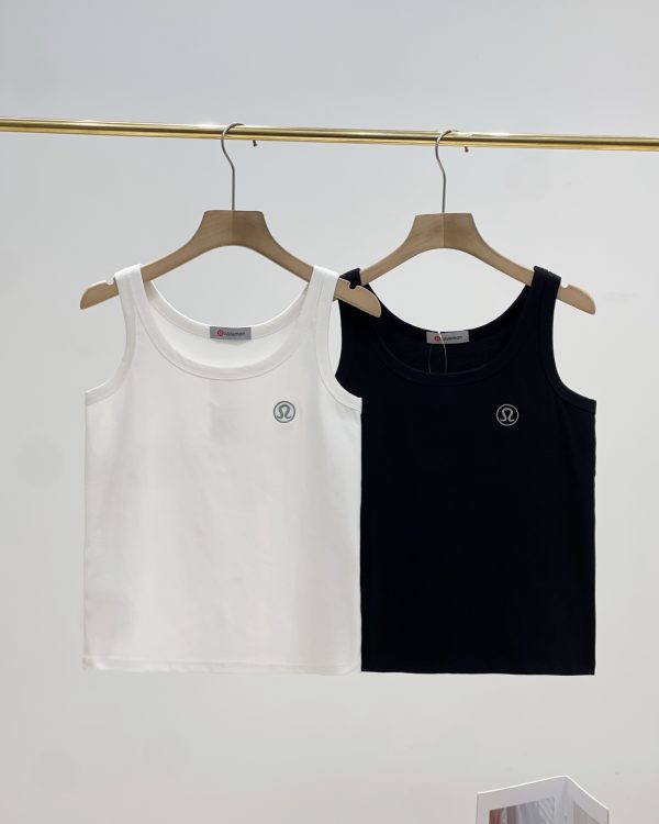 Luxury Lululemon Sleeveless Black Cotton Embroidered Collection