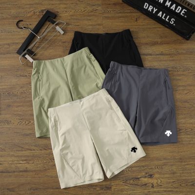 Premium Quality Descente Shorts Green Nylon Urban Collection