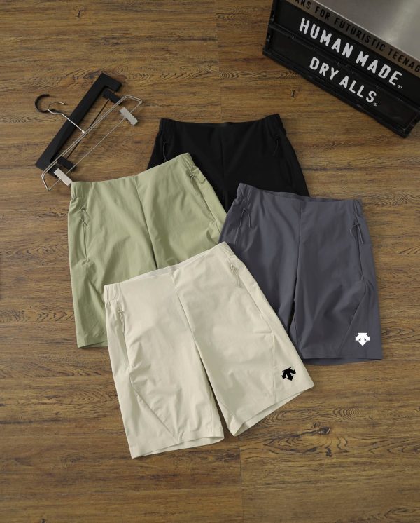 Premium Quality Descente Shorts Green Nylon Urban Collection