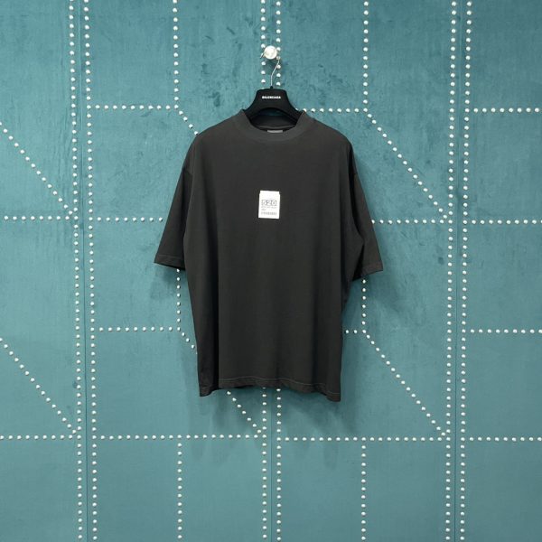 Best Selling Balenciaga Short Sleeves Black Cotton Style