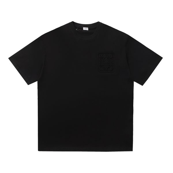 Best Selling Loewe Short Sleeves Black Cotton Oversized Luxury
