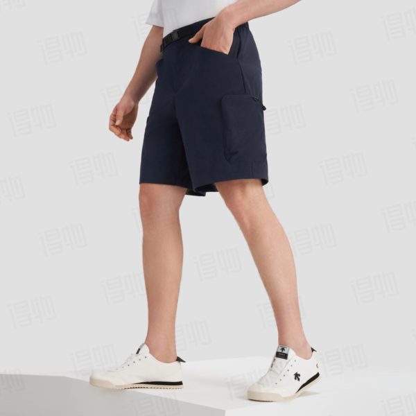 Premium Descente Shorts Black Silk Urban Luxury