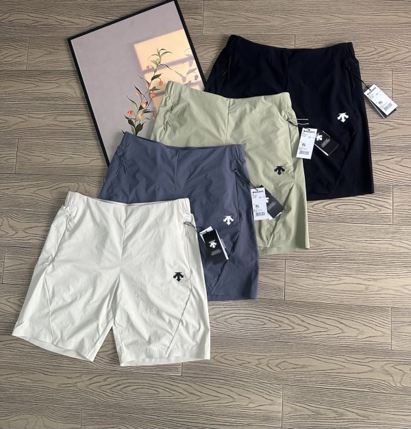 Premium Quality Descente Shorts Gray Casual Style