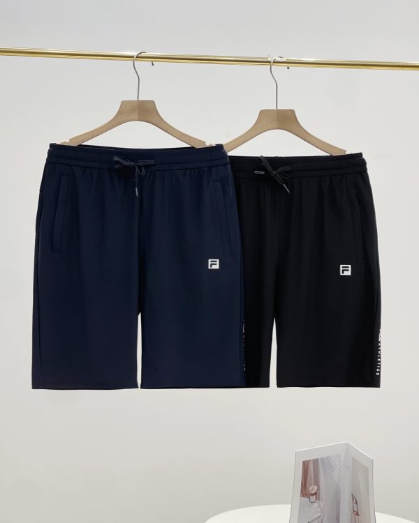 Luxury Fila Shorts Black Silk Casual Luxury