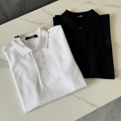 Best Selling The North Face Polo Shirt Black Cotton Classic Style