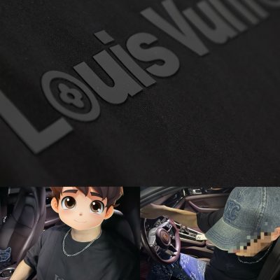 Luxury Louis Vuitton Short-Sleeved Shirt White Leather Classic Luxury