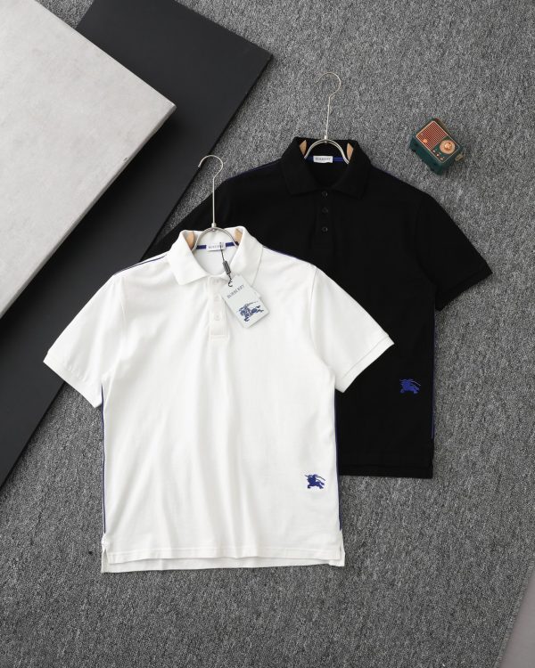 Luxury Burberry Short-Sleeved T-Shirts Blue Cotton Classic Luxury