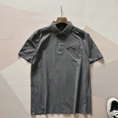 Premium Quality Descente Short-Sleeved Black Cotton Breathable Collection