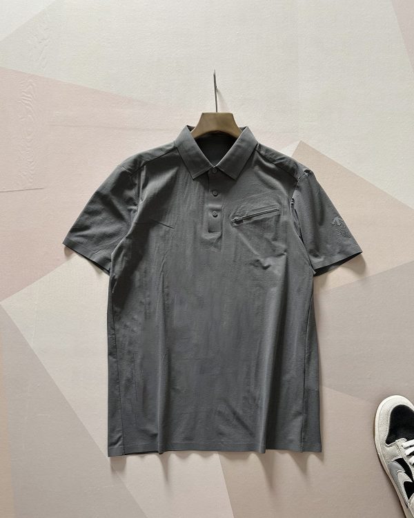 Premium Quality Descente Short-Sleeved Black Cotton Breathable Collection